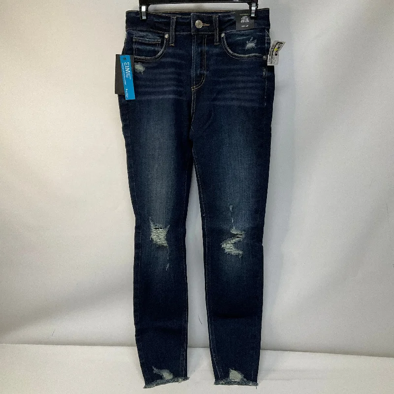 Jeans Skinny By Silver In Blue Denim, Size: 2