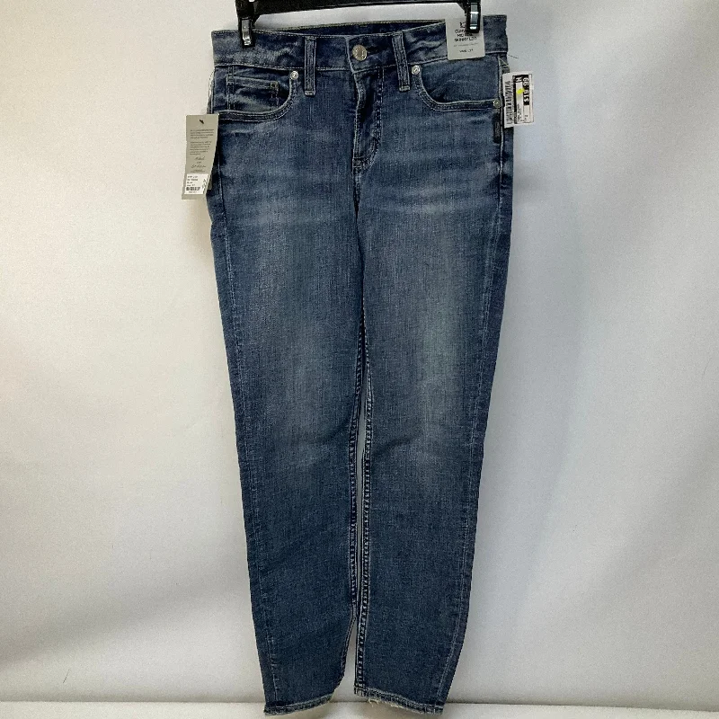 Jeans Skinny By Silver In Blue Denim, Size: 2