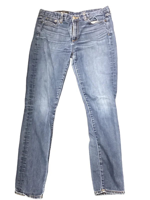 Jeans Straight By J. Crew In Blue Denim, Size: 8