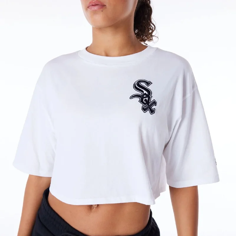 Chicago White Sox Womens MLB Lifestyle White Crop T-Shirt