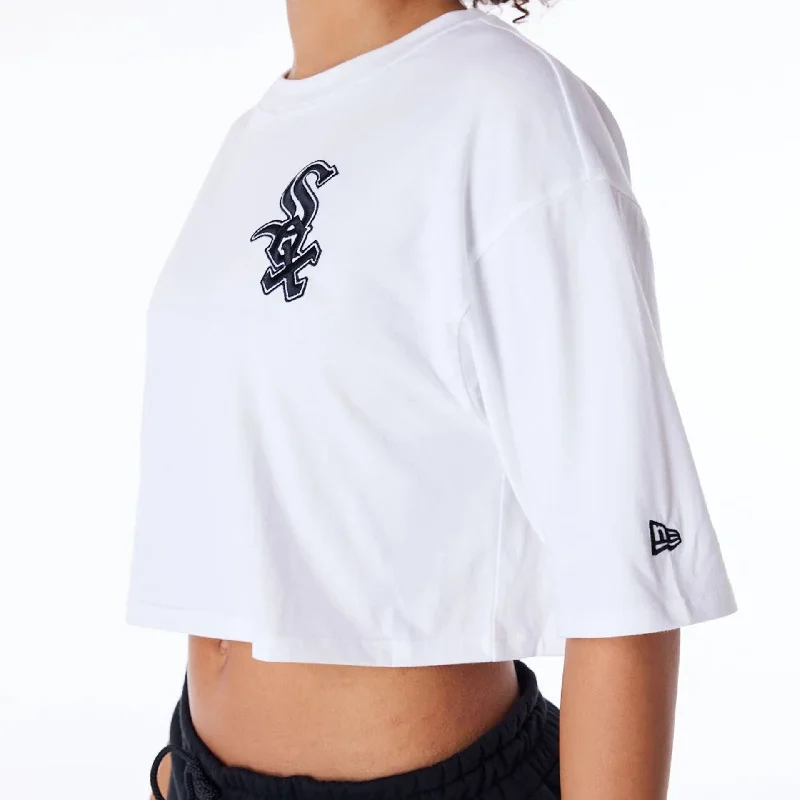 Chicago White Sox Womens MLB Lifestyle White Crop T-Shirt