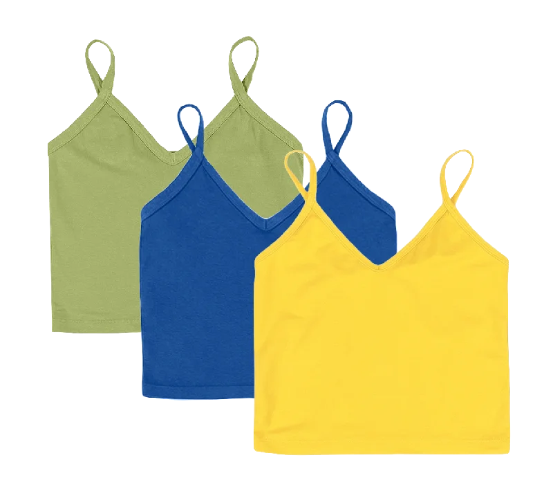 Jungmaven | Spaghetti Tank | Dark Matcha or Galaxy Blue or Sunshine Yellow