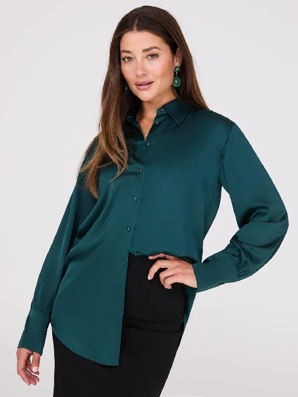 Satin Tunic Blouse