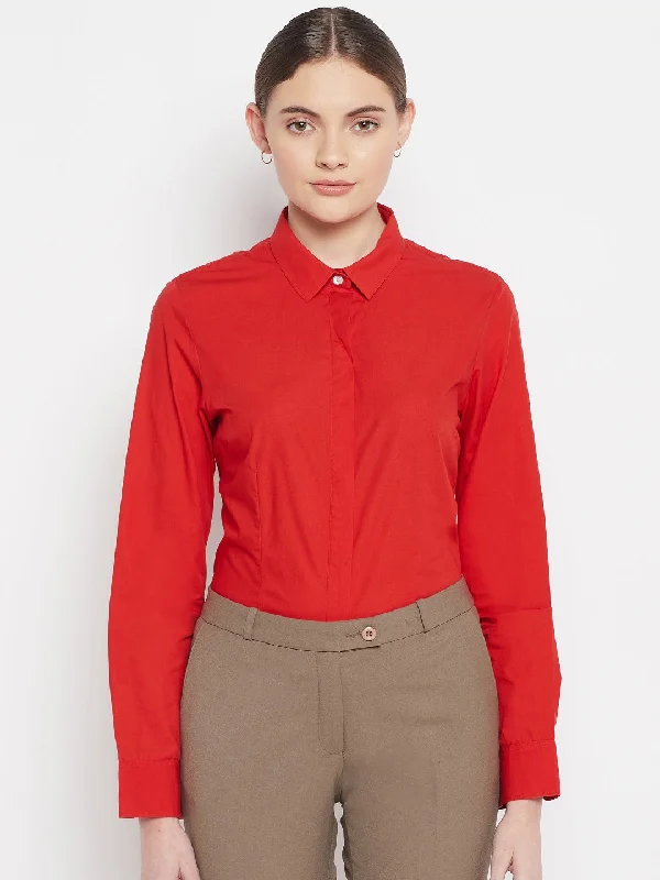 Cantabil Ladies Red Shirt