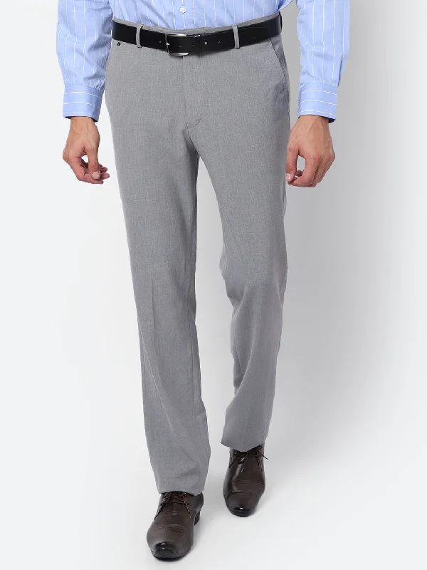 Cantabil Men's Grey Trouser