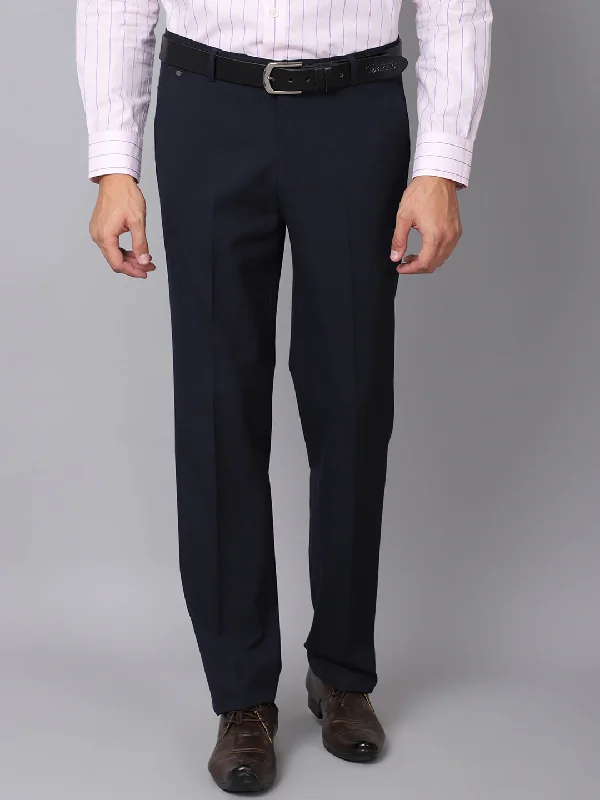 Cantabil Men's Navy Trouser