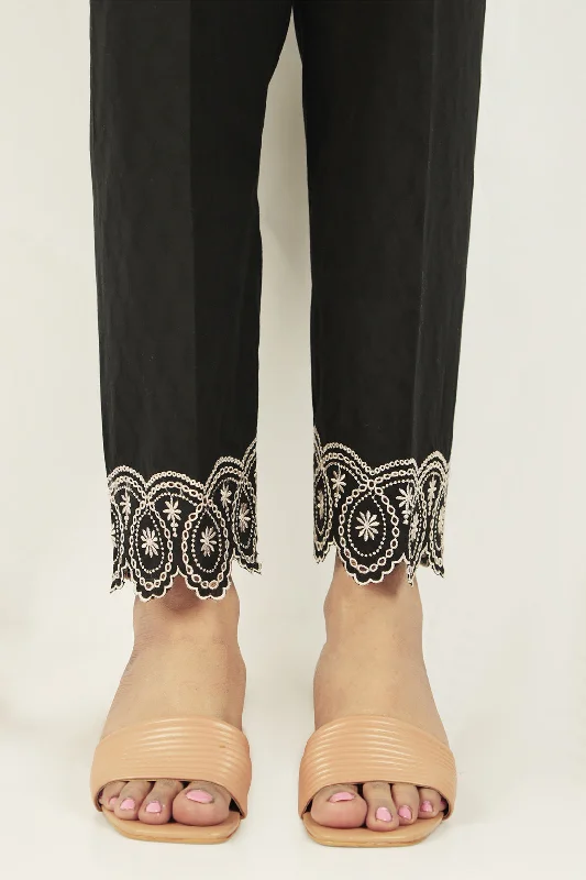 Embroidery Cotton Jacquard Pants