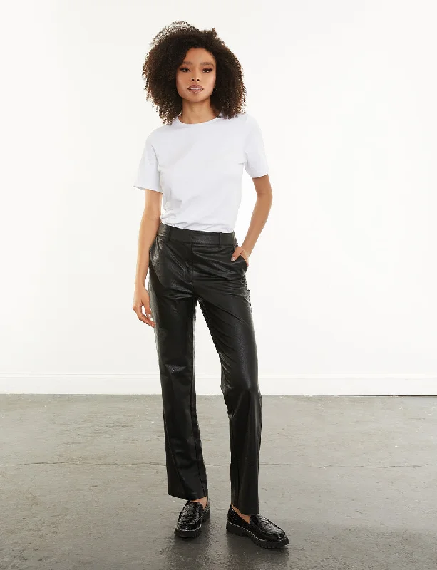 Faux Leather Trouser