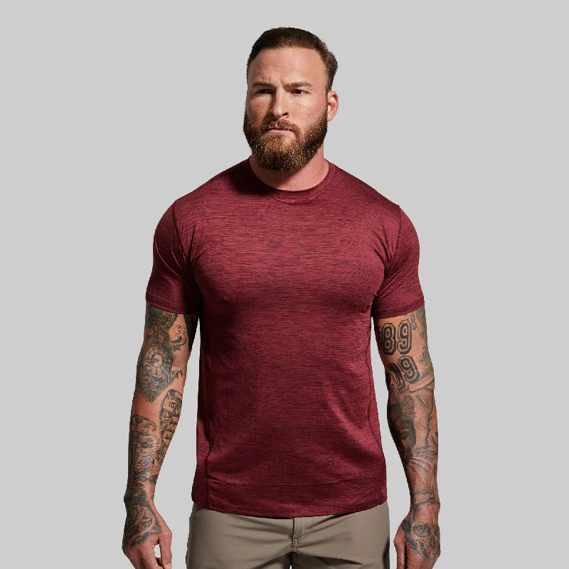 Athleisure Tee (Maroon)