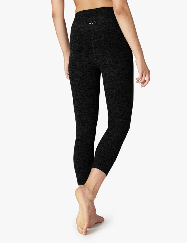 Spacedye Walk and Talk High Waisted Capri Legging - Darkest Night